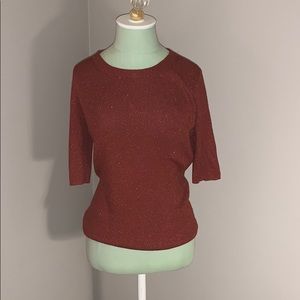 madewell sparkly crew neck